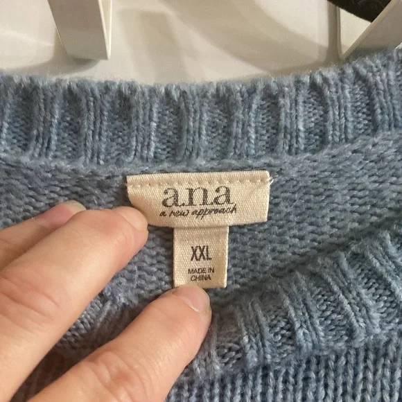a.n.a , a new approach, sweater xxl, blue with stripes - Picture 2 of 16